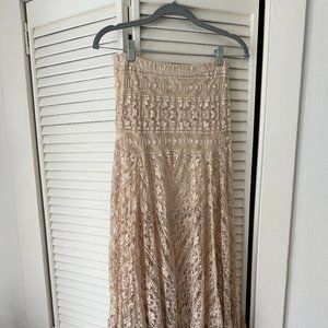Lace Free People skirt, long